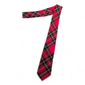 Kinloch Anderson Red Tartan Plaid Men's Tie